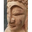 A hand-carved figure of the Buddha in teak wood, 80 cm