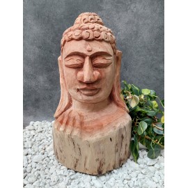 Budda - Ręcznie rzeźbiona figura Buddy, 60 teak