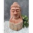 A hand-carved figure of the Buddha in teak wood, 80 cm