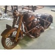 Hand-made sculpture of a life-size motorcycle