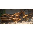 Hand-made sculpture of a life-size motorcycle