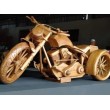 Hand-made sculpture of a life-size motorcycle