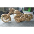 Hand-made sculpture of a life-size motorcycle