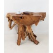 Raw teak root console