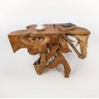 Raw teak root console