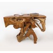 Raw teak root console