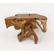 Raw teak root console