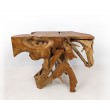 Raw teak root console