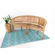 Banana Rongo bench, Teak