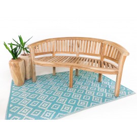 Banana Rongo bench, Teak