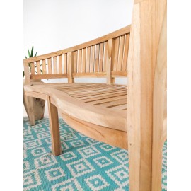 Banana Rongo bench, Teak