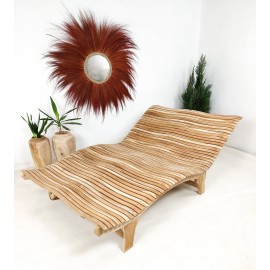 Double deck sun lounger, teak