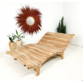 Double deck sun lounger, teak