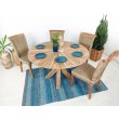 Round garden table Dafi, teak