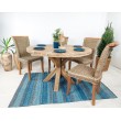 Round garden table Dafi, teak