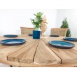 Round garden table Dafi, teak