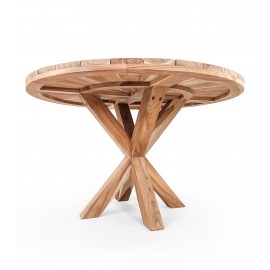 Round garden table Dafi, teak