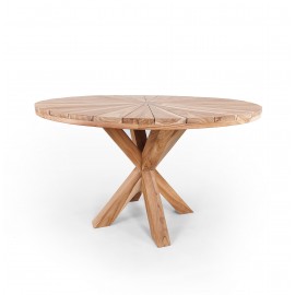 Round garden table Dafi, teak