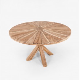 Round garden table Dafi, teak