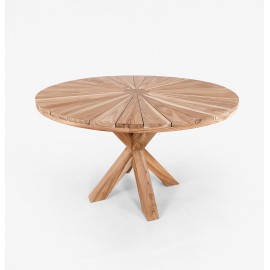 Round garden table Dafi, teak