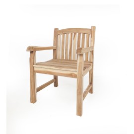 Wakana armchair, garden chair, Teak wood