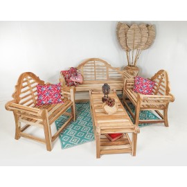 Tirawa armchair, garden chair, Teak wood