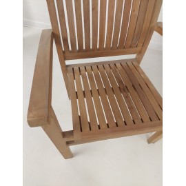 OUTLET Set of 2 Garden  Chair Badal - exotic Teak wood