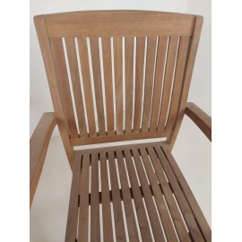 OUTLET Set of 2 Garden  Chair Badal - exotic Teak wood