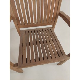 OUTLET Set of 2 Garden  Chair Badal - exotic Teak wood