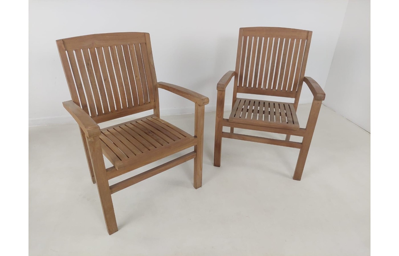 OUTLET Set of 2 Garden  Chair Badal - exotic Teak wood