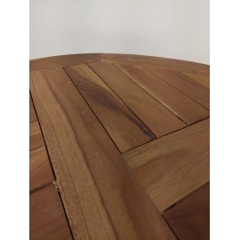 OUTLET Stół ogrodowy okrągły Andir składany - 50/75 cm Teak---