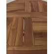 OUTLET Stół ogrodowy okrągły Andir składany - 50/75 cm Teak---