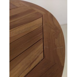 OUTLET Stół ogrodowy okrągły Andir składany - 50/75 cm Teak---