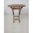 OUTLET Folding garden table Andir - 75 cm, Teak