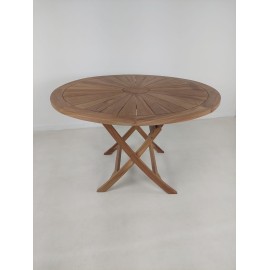 OUTLET Round garden table Matahari, teak