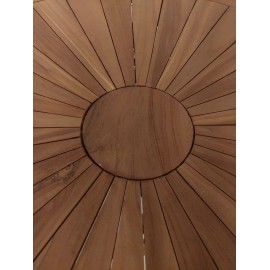 OUTLET Round garden table Matahari, teak