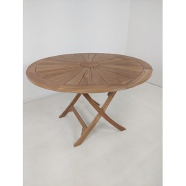 OUTLET Round garden table Matahari, teak