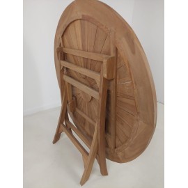 OUTLET Round garden table Matahari, teak