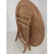 OUTLET Round garden table Matahari, teak