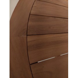 OUTLET Round garden table Matahari, teak