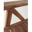 OUTLET Folding teak garden chair with armrests