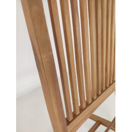 Folding garden chair with handle, Teak wood