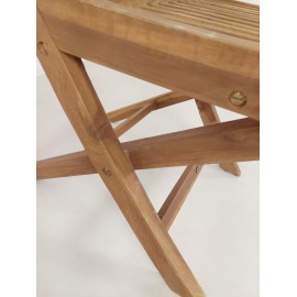 Folding garden chair with handle, Teak wood