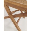 Folding garden chair with handle, Teak wood