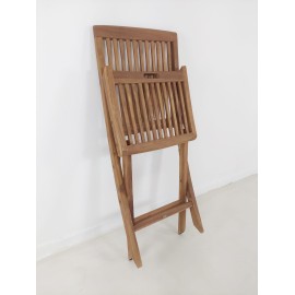 Folding garden chair with handle, Teak wood