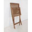 Folding garden chair with handle, Teak wood