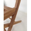 Folding garden chair with handle, Teak wood