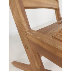 Folding garden chair with handle, Teak wood