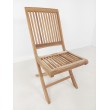 Folding garden chair with handle, Teak wood