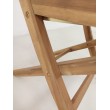 Folding garden chair with handle, Teak wood